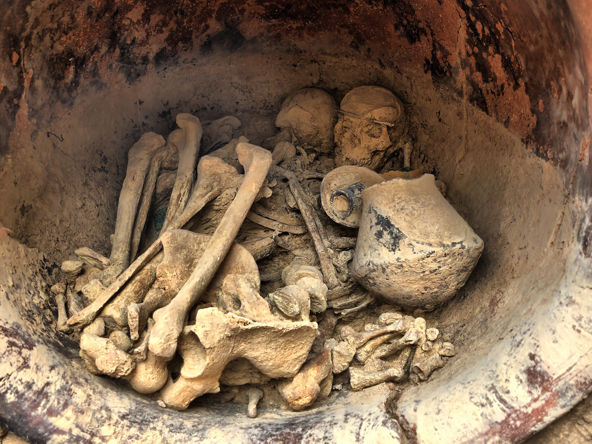 Tumba en el yacimiento de La-Almoloya